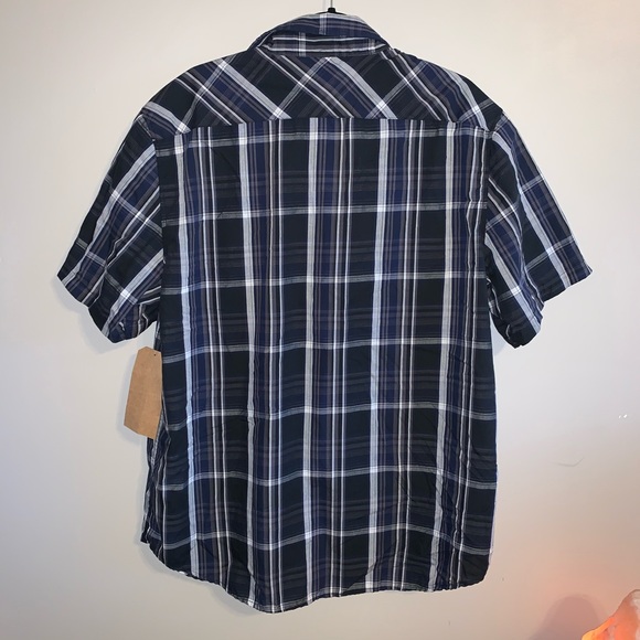 2 NWT XXL Machine short sleeve button up plaid shirts - Picture 3 of 16